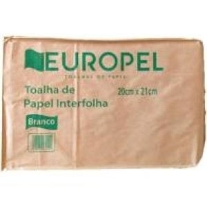 TOALHA DE PAPEL INTERFOLHADA BRANCO EUROPEL 20 X 21