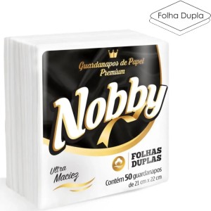 GUARDANAPO NOBBY PREMIUM 21X22 FOLHA DUPLA