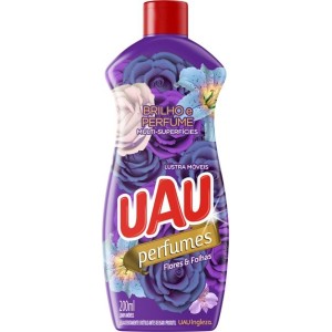 LUSTRA MÓVEIS UAU FLORES E FOLHAS 200 ML