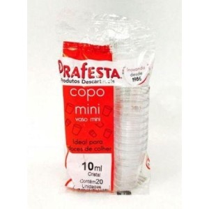 COPO PRAFESTA PEQ MINI 10 ML C/20 UNIDADES