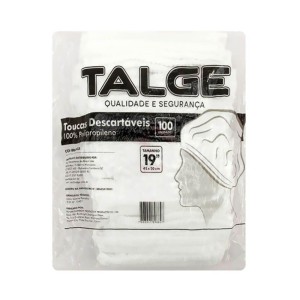 TOUCA DESCARTAVEL TALGE C/ 100 UNIDADES TAMANHO ÚNICO