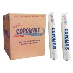 CAIXA DE COPO 180 ML 25X100 BRANCO COPOMAIS DANUBIO